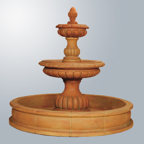 Ambra Two-Tier Pond Fountain