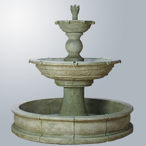 Antiquarium Two-Tier Pond Outdoor Fountain