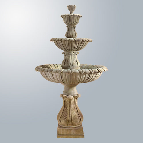 A three-tiered fountain named Calanthia.