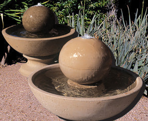 GFRC Wok Series Fountain with Ball